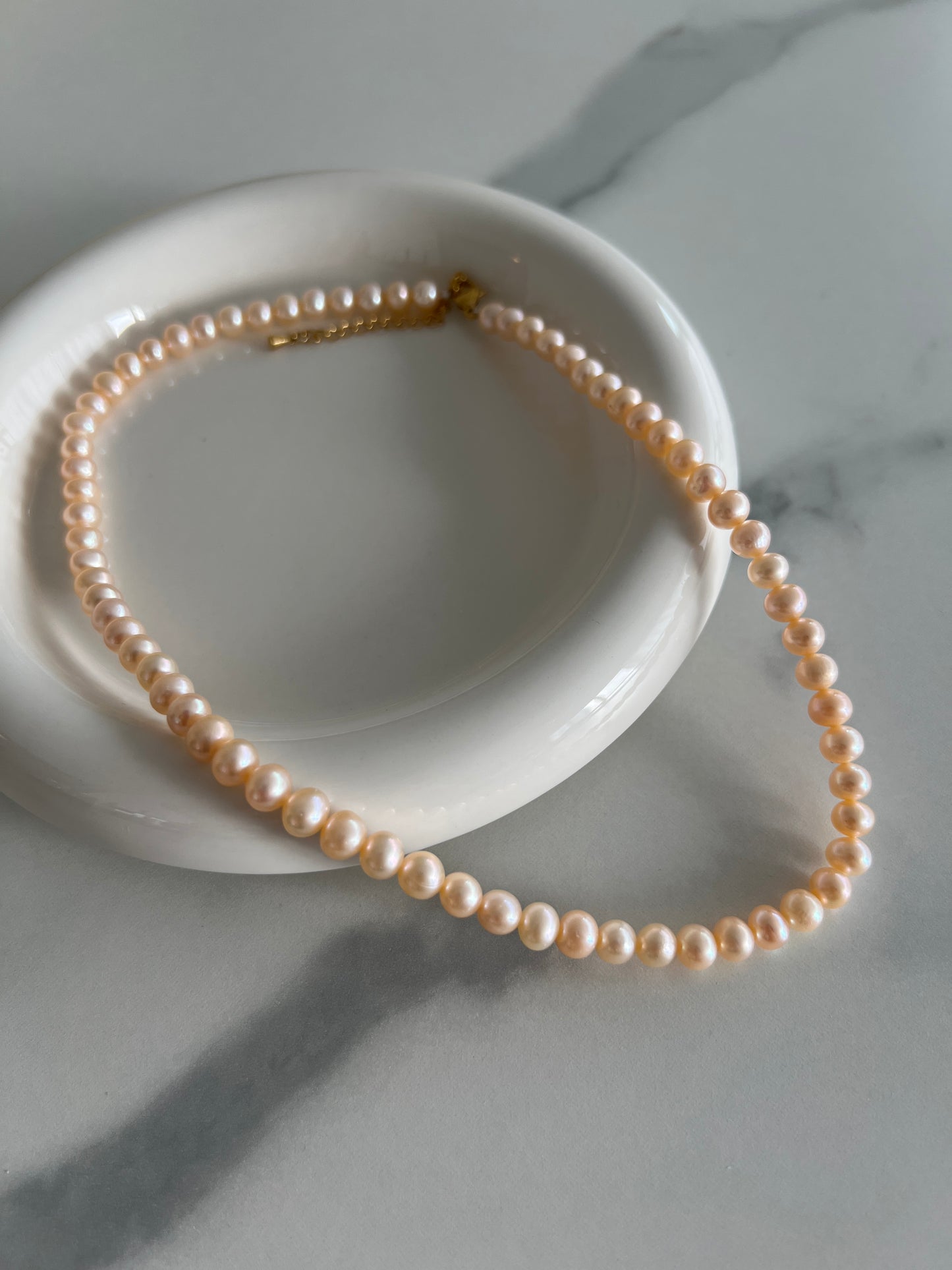 Pink Rustic Freshwater Pearl Necklace