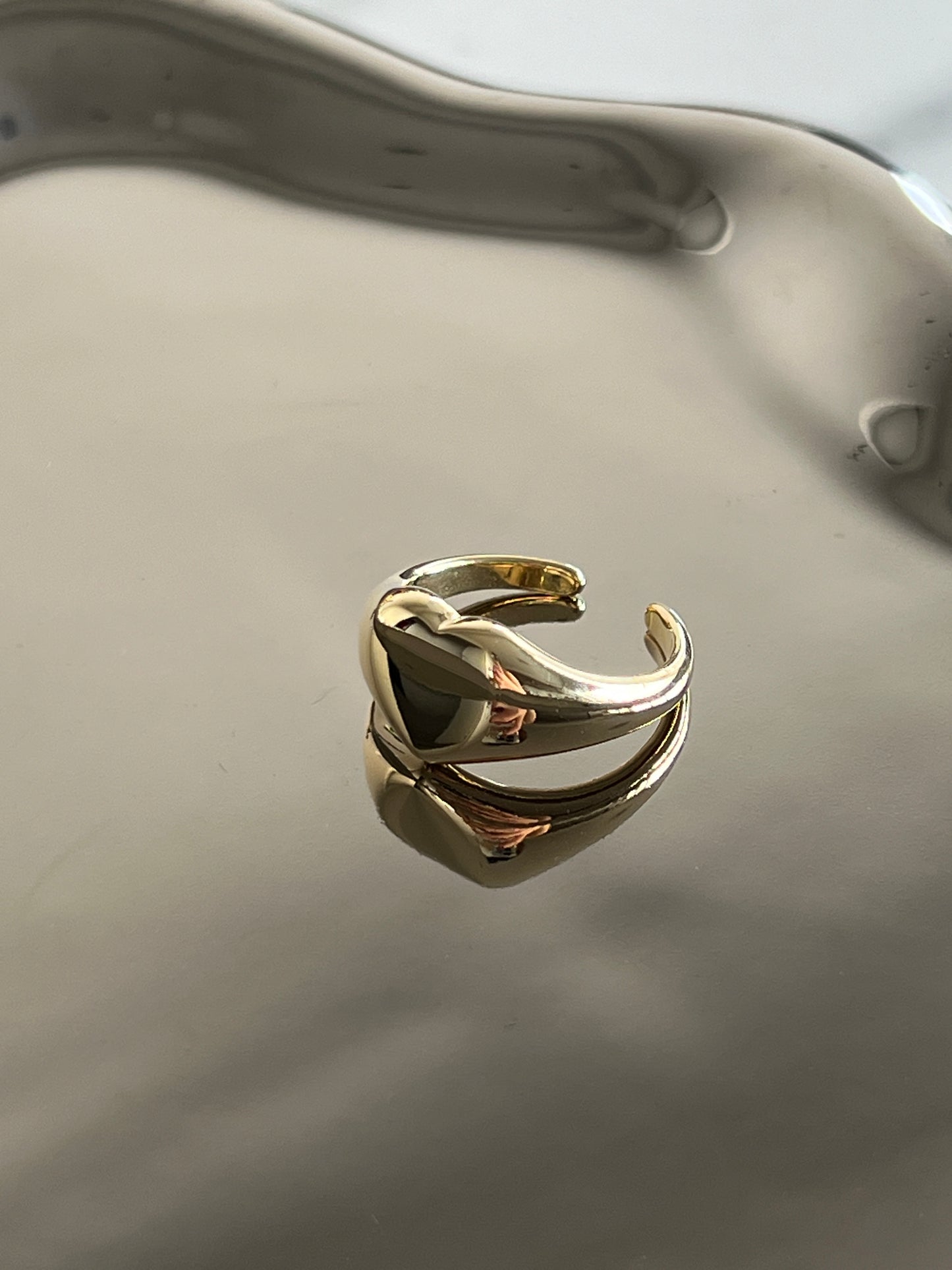 Golden Heart Ring