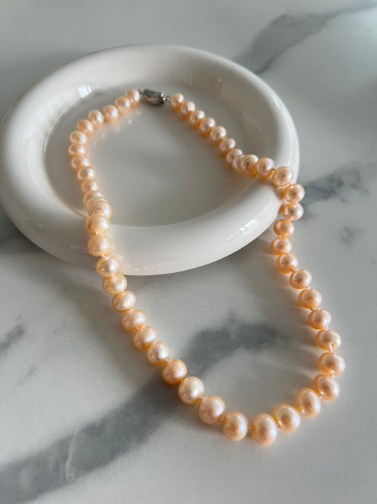 Pink Real Freshwater Pearl Necklace