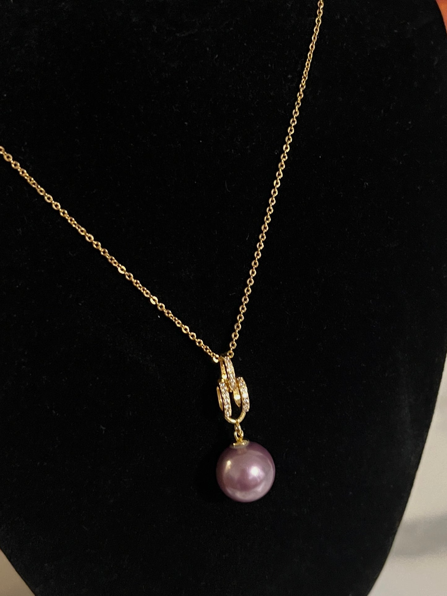 Purple Freshwater Pearl Set