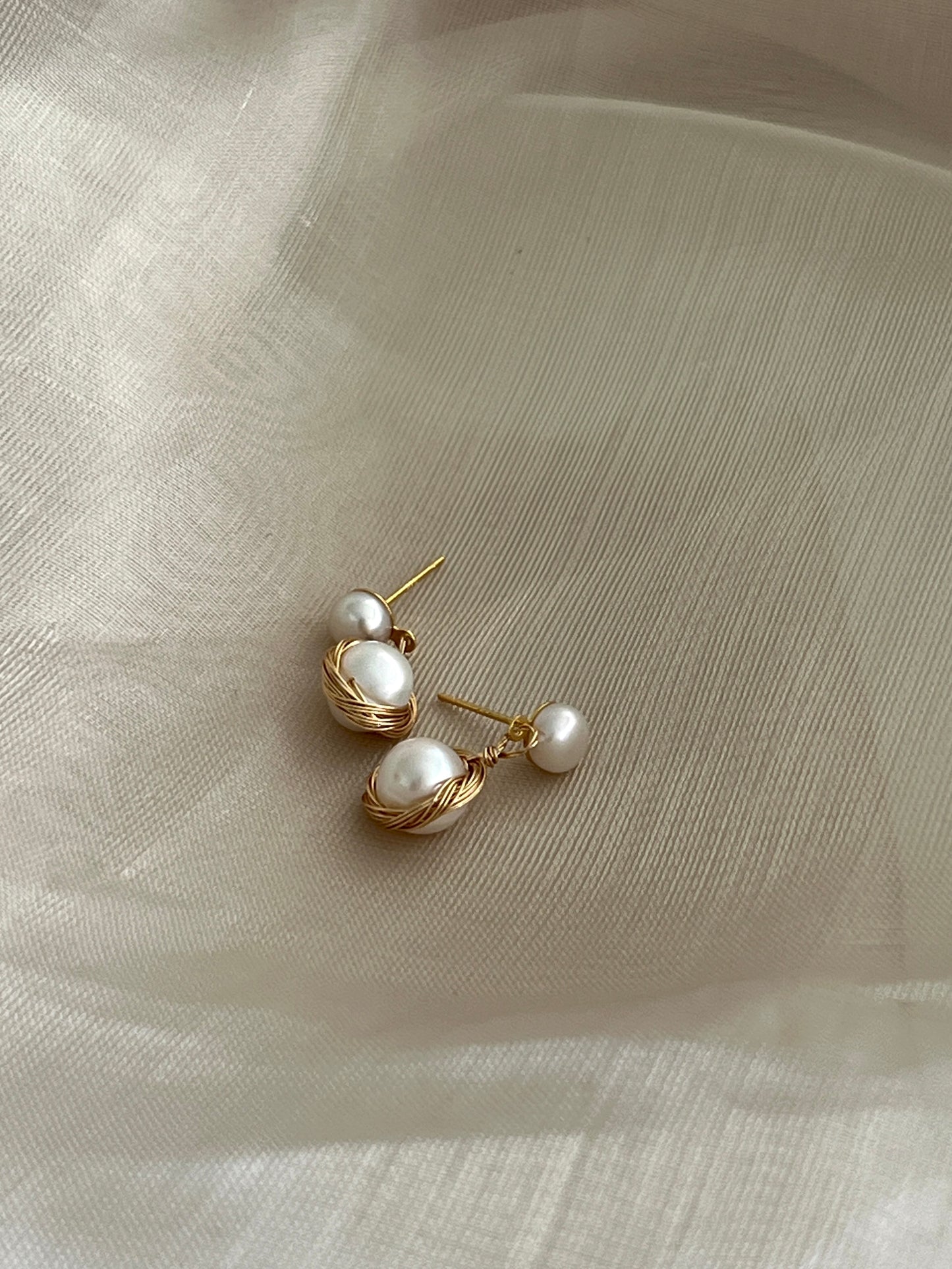 Cascade Pearl Earrings