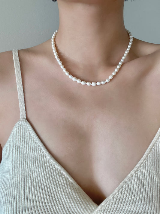 Rustic Real Baroque Freshwater Pearl Necklace