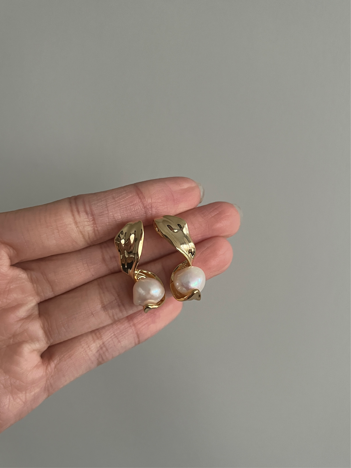 Seraphina Golden Freshwater Pearl Drops