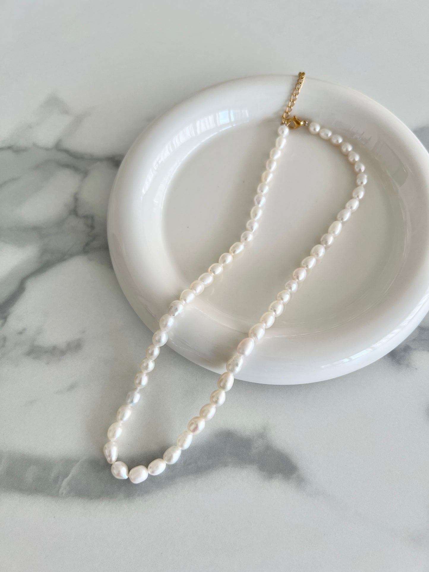 Rustic Real Baroque Freshwater Pearl Necklace