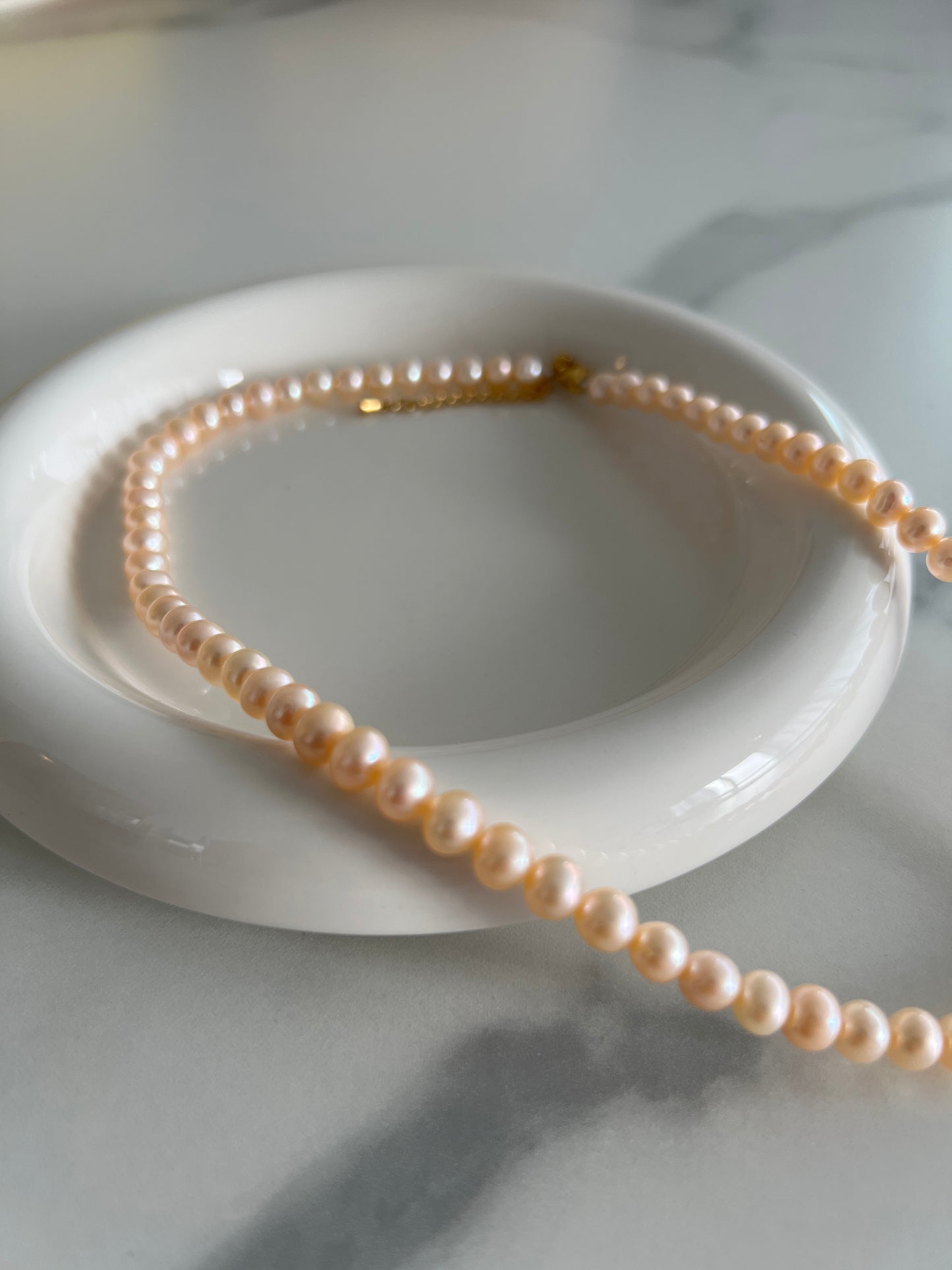 Pink Rustic Freshwater Pearl Necklace