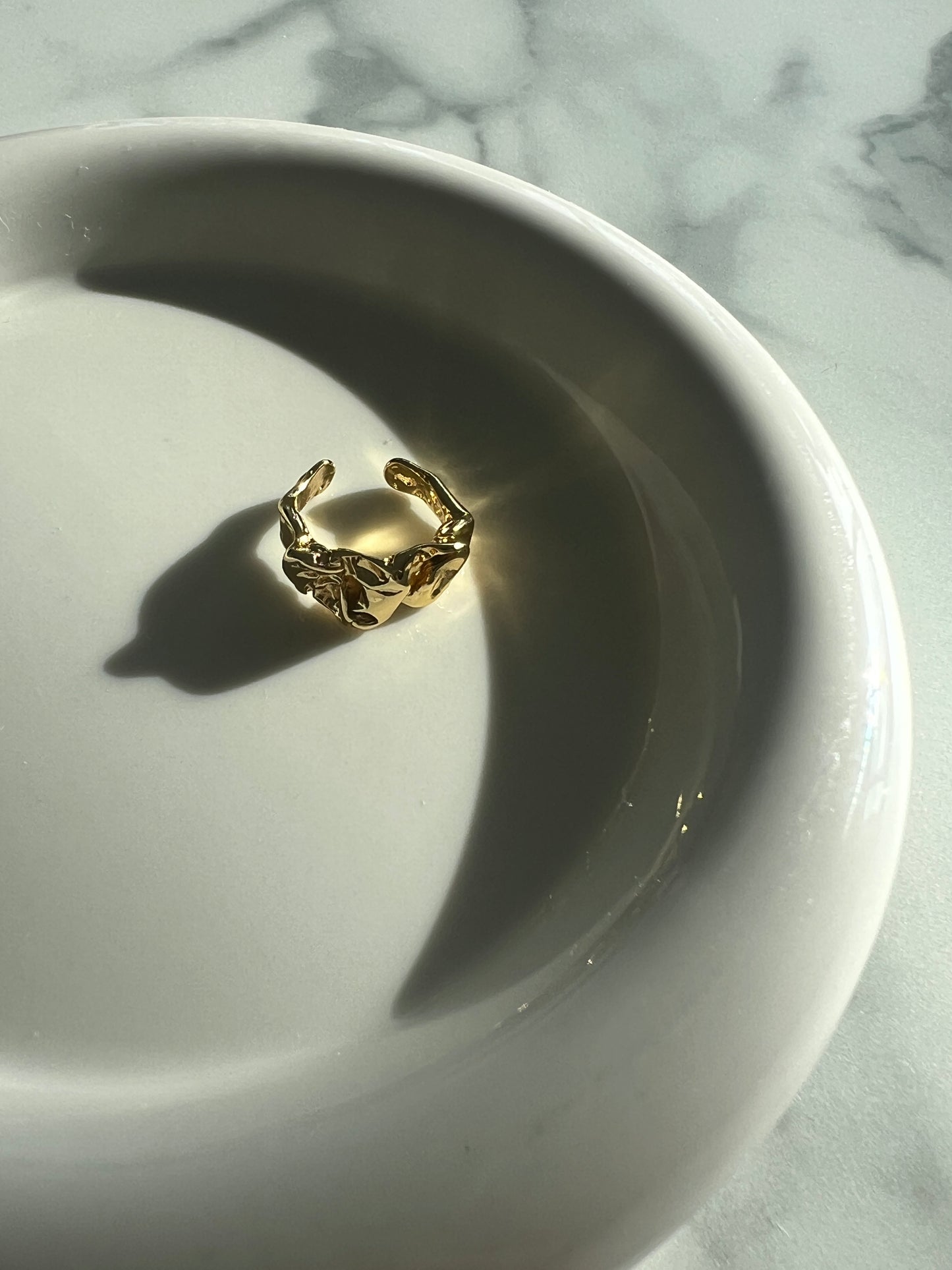 Golden Wave Ring