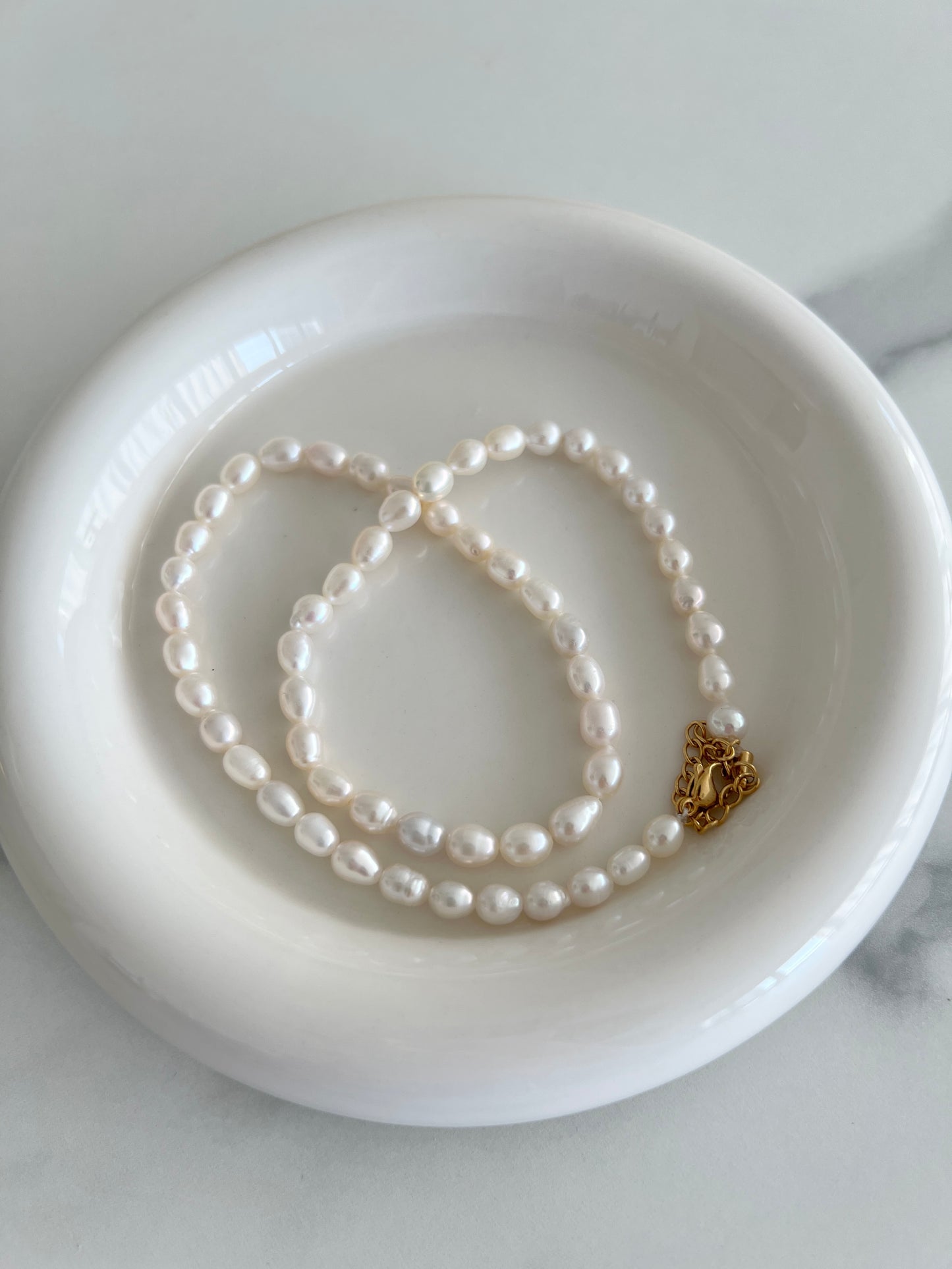 Rustic Real Baroque Freshwater Pearl Necklace