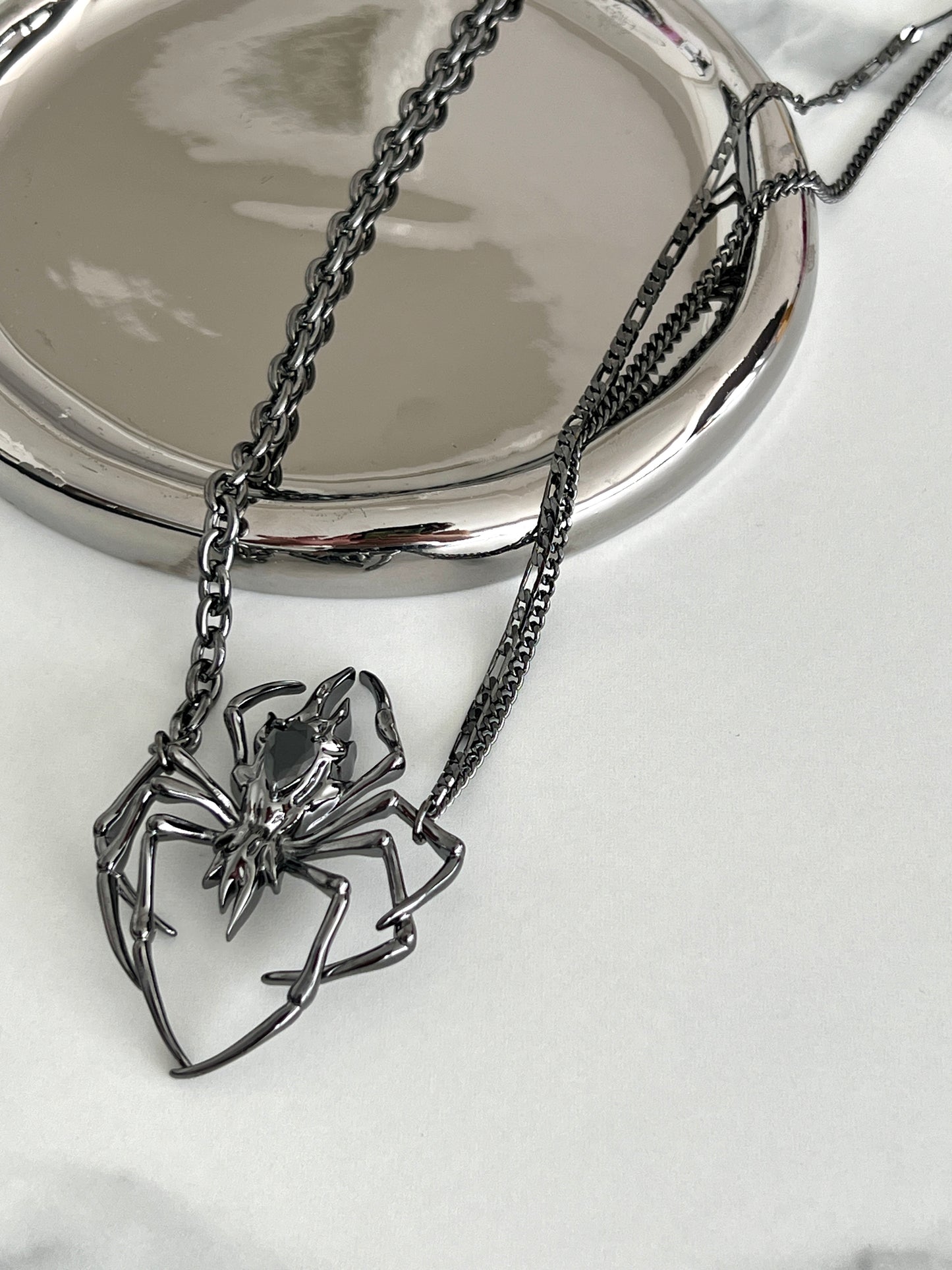 Halloween Spider Pendant Necklace