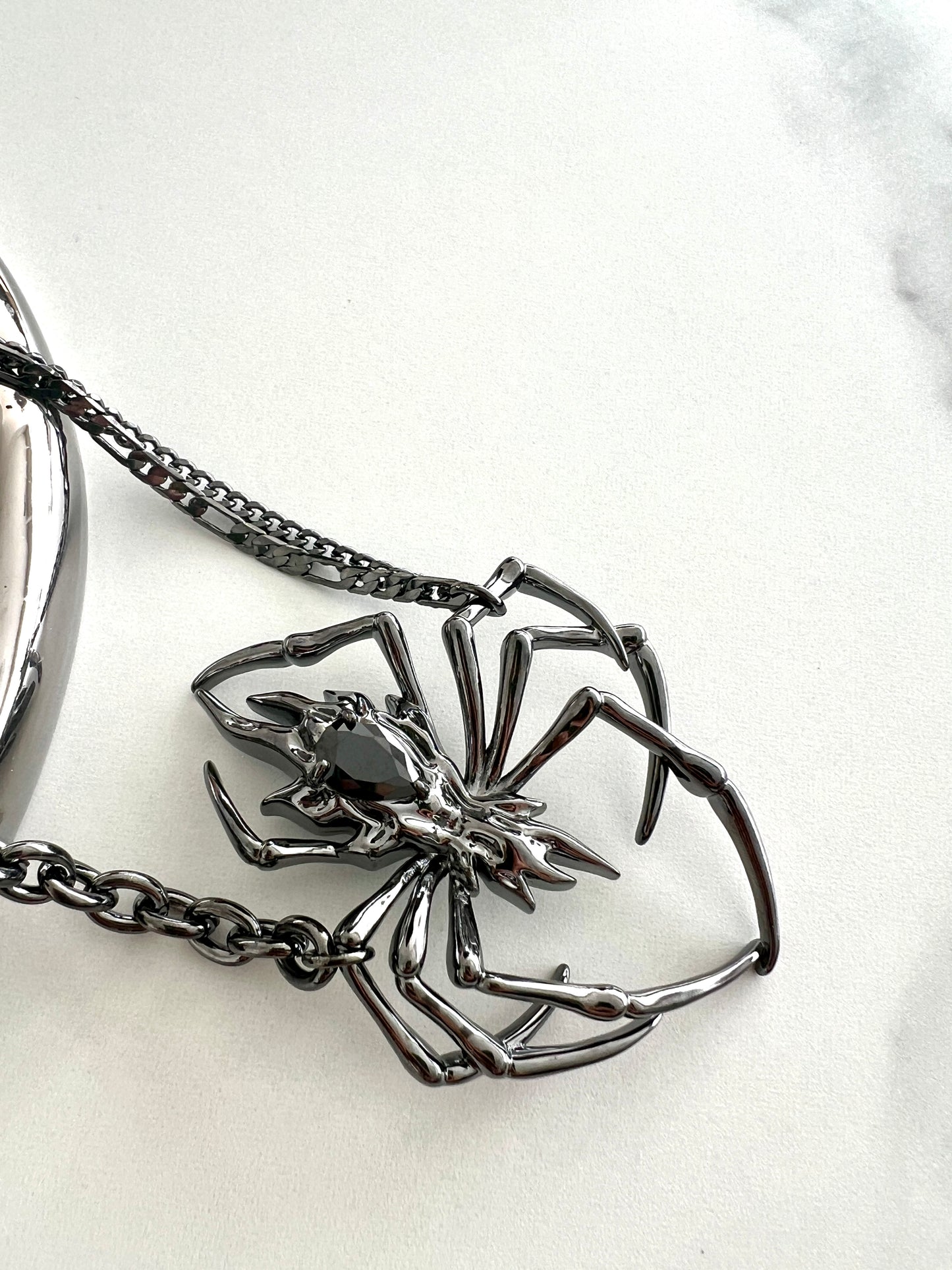 Halloween Spider Pendant Necklace