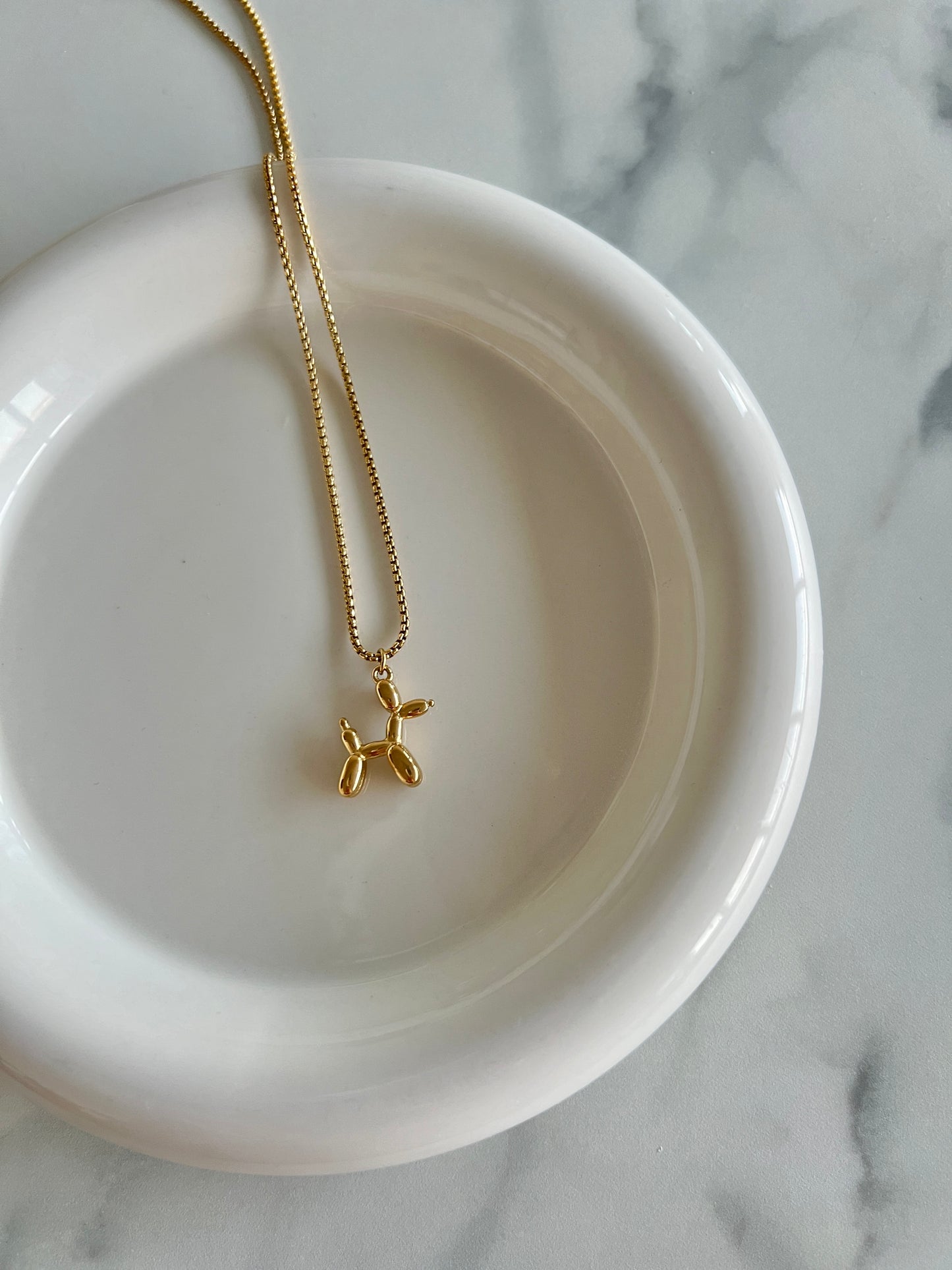 Golden Balloon Doggy Necklace