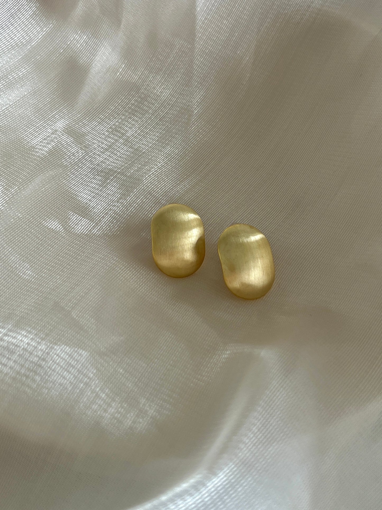 Lentil Golden Earrings