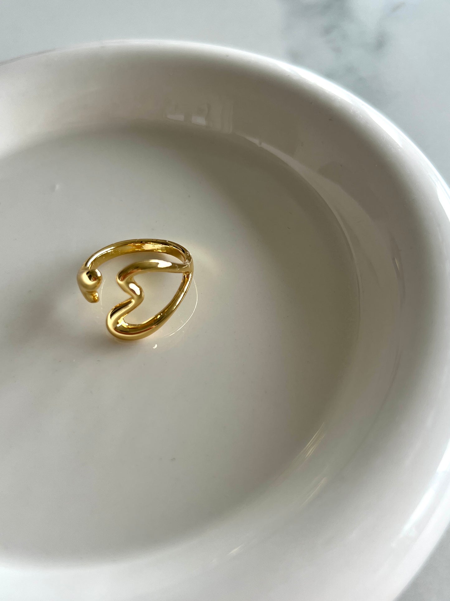 Golden Love Ring