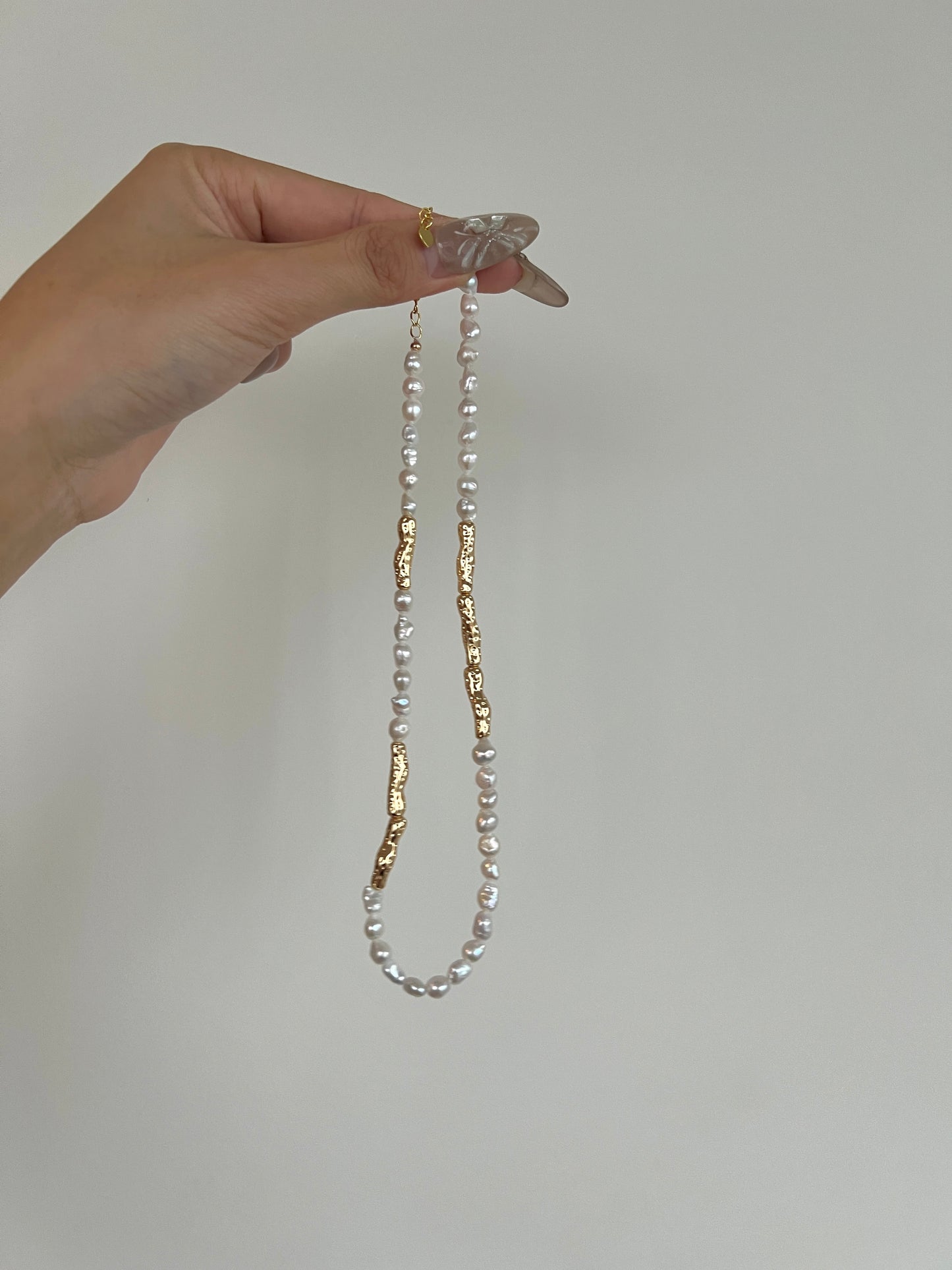 Golden Cheese Freshwater Pearl Necklace