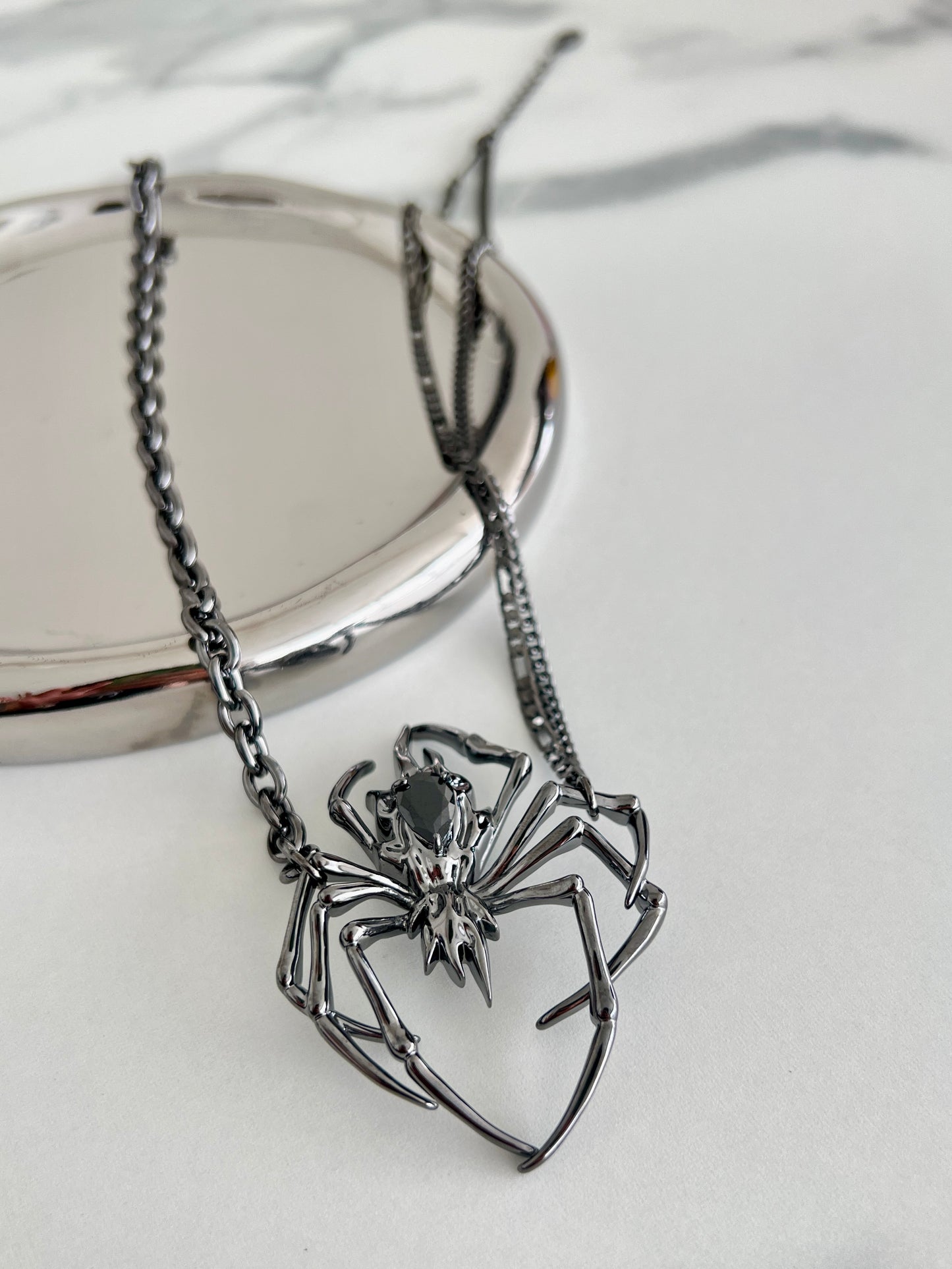 Halloween Spider Pendant Necklace