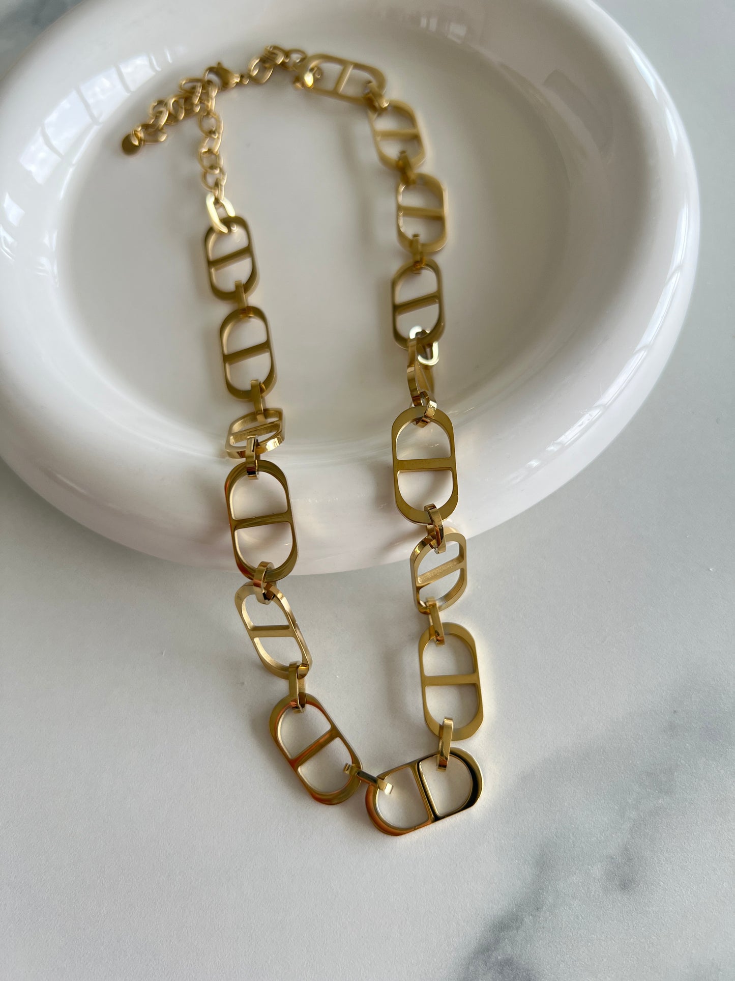 DD Golden Stainless Steel Necklace