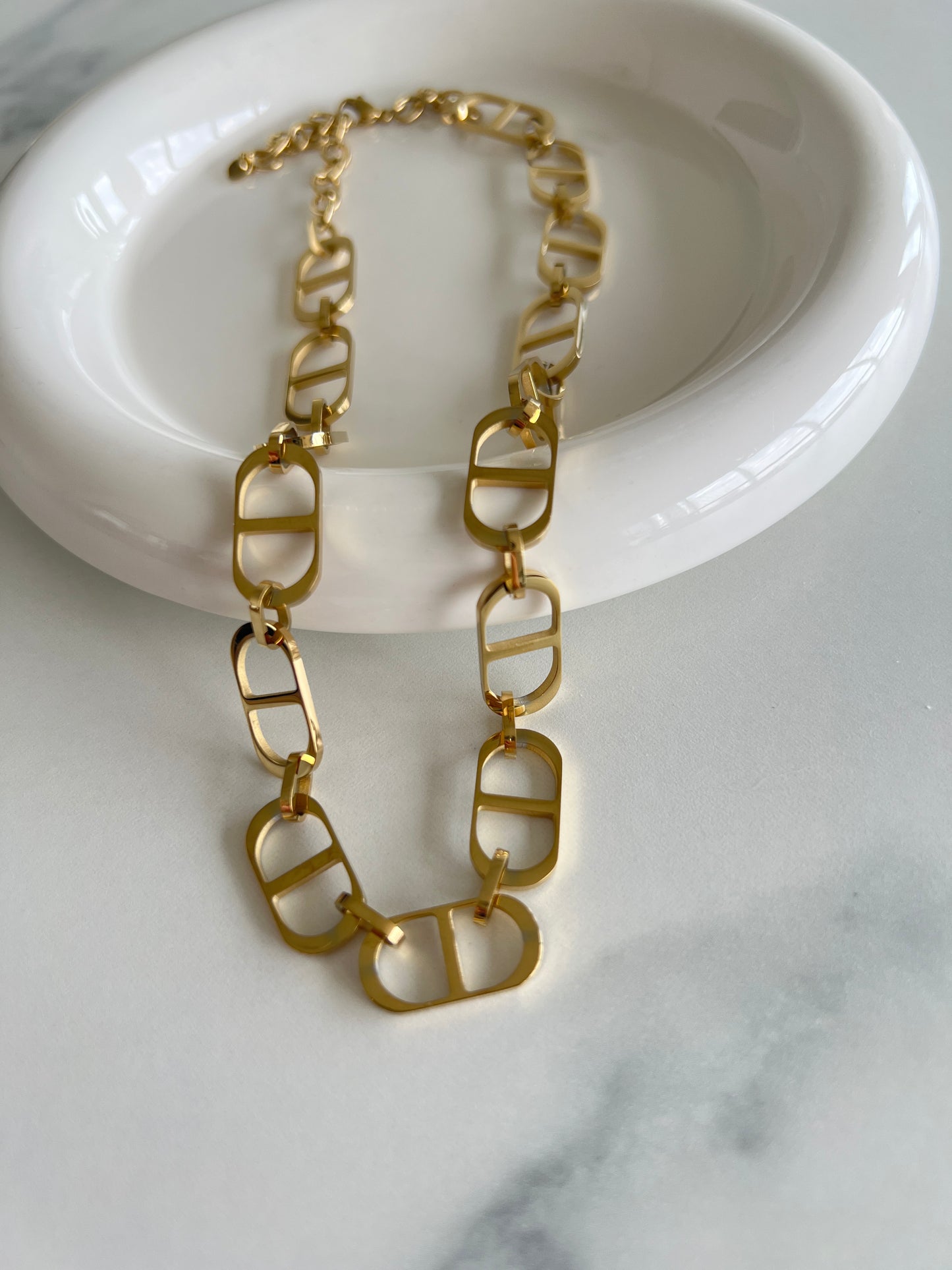 DD Golden Stainless Steel Necklace