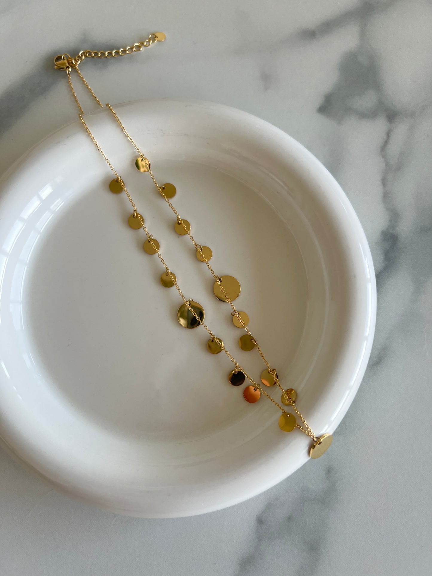 Golden Polka Dot Necklace