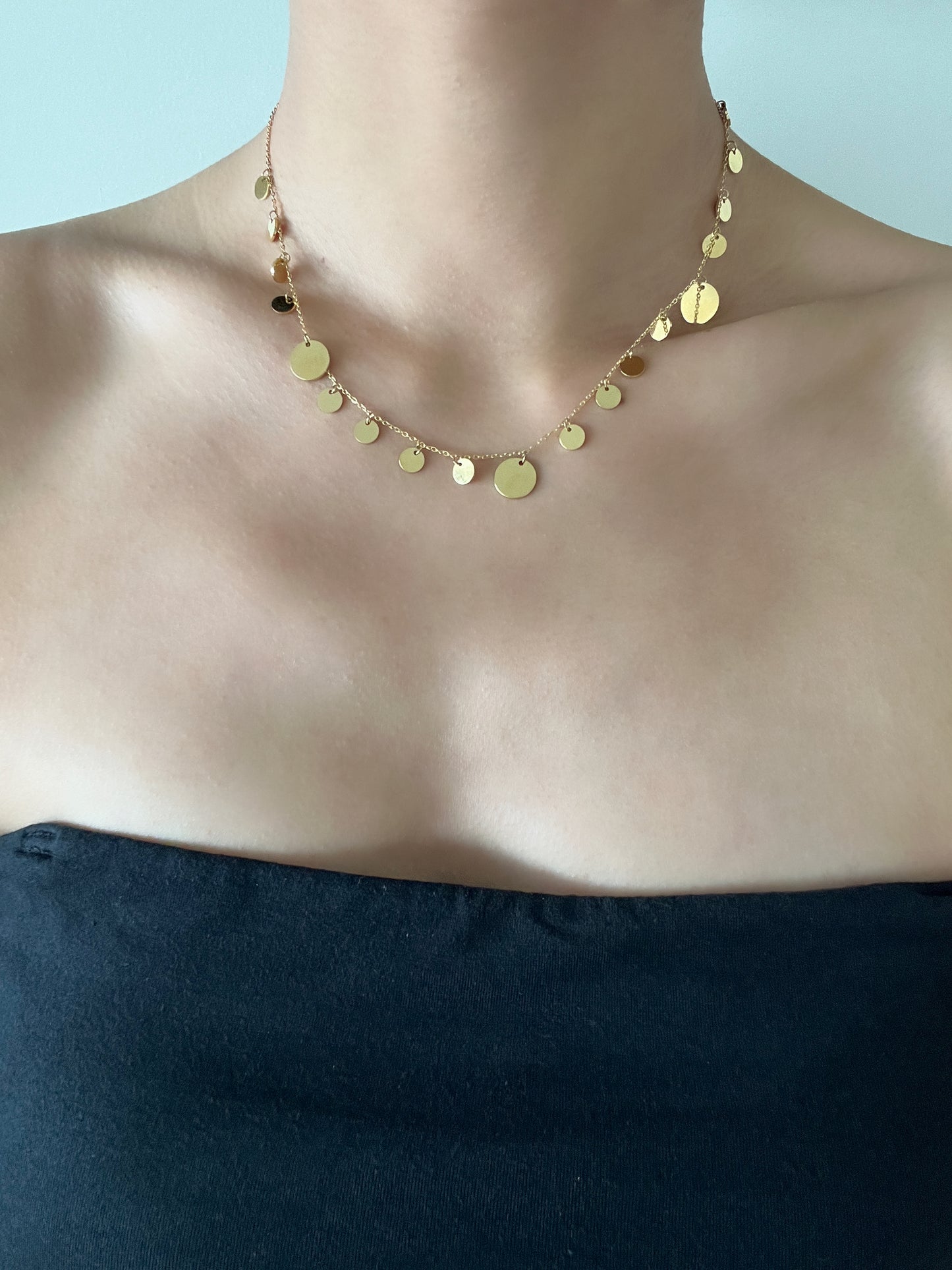 Golden Polka Dot Necklace