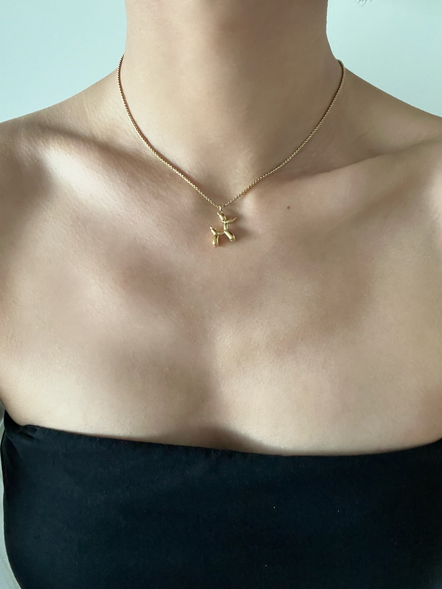 Golden Balloon Doggy Necklace