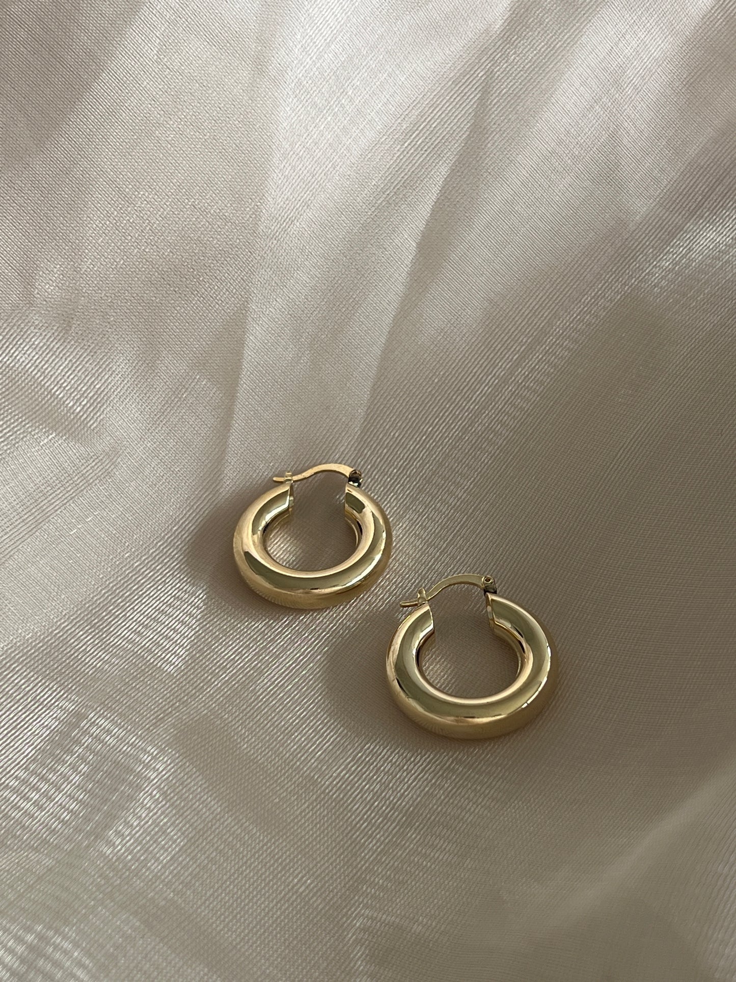 Macaroni Gold Hoops