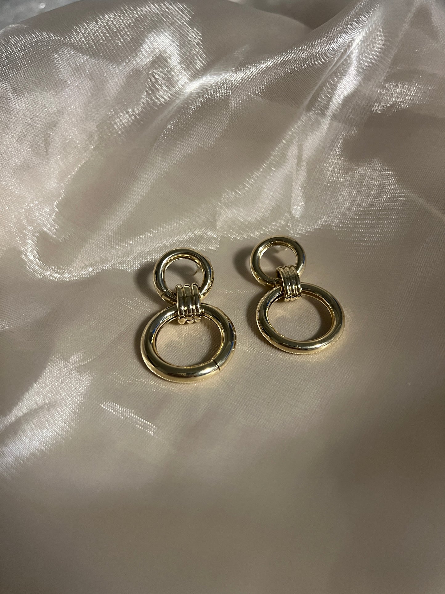 Two-loop Gold Earrings