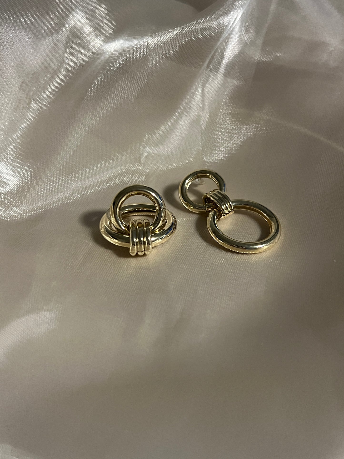 Two-loop Gold Earrings