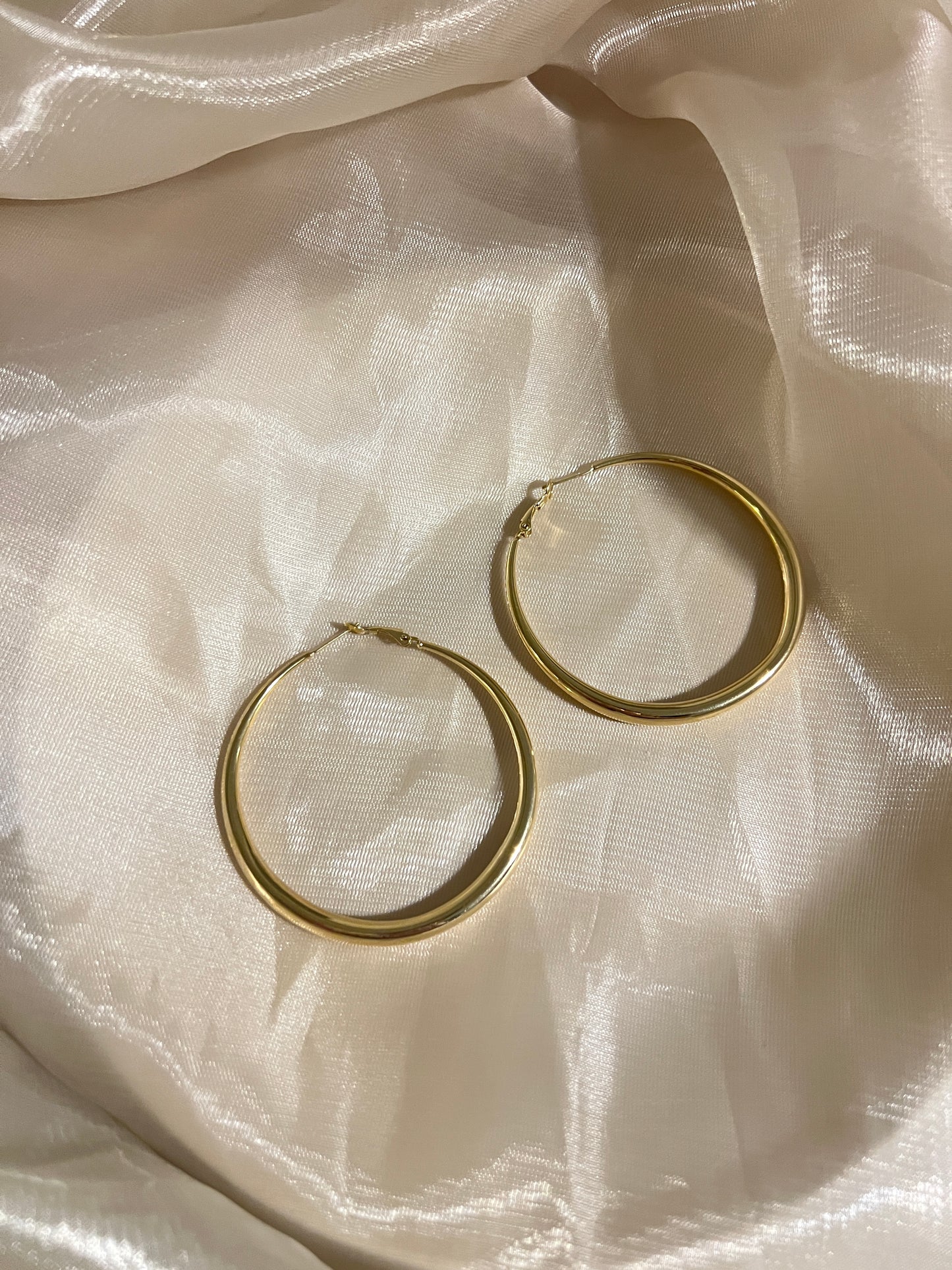 Superwoman Gold Hoops