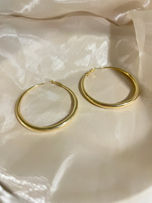 Superwoman Gold Hoops