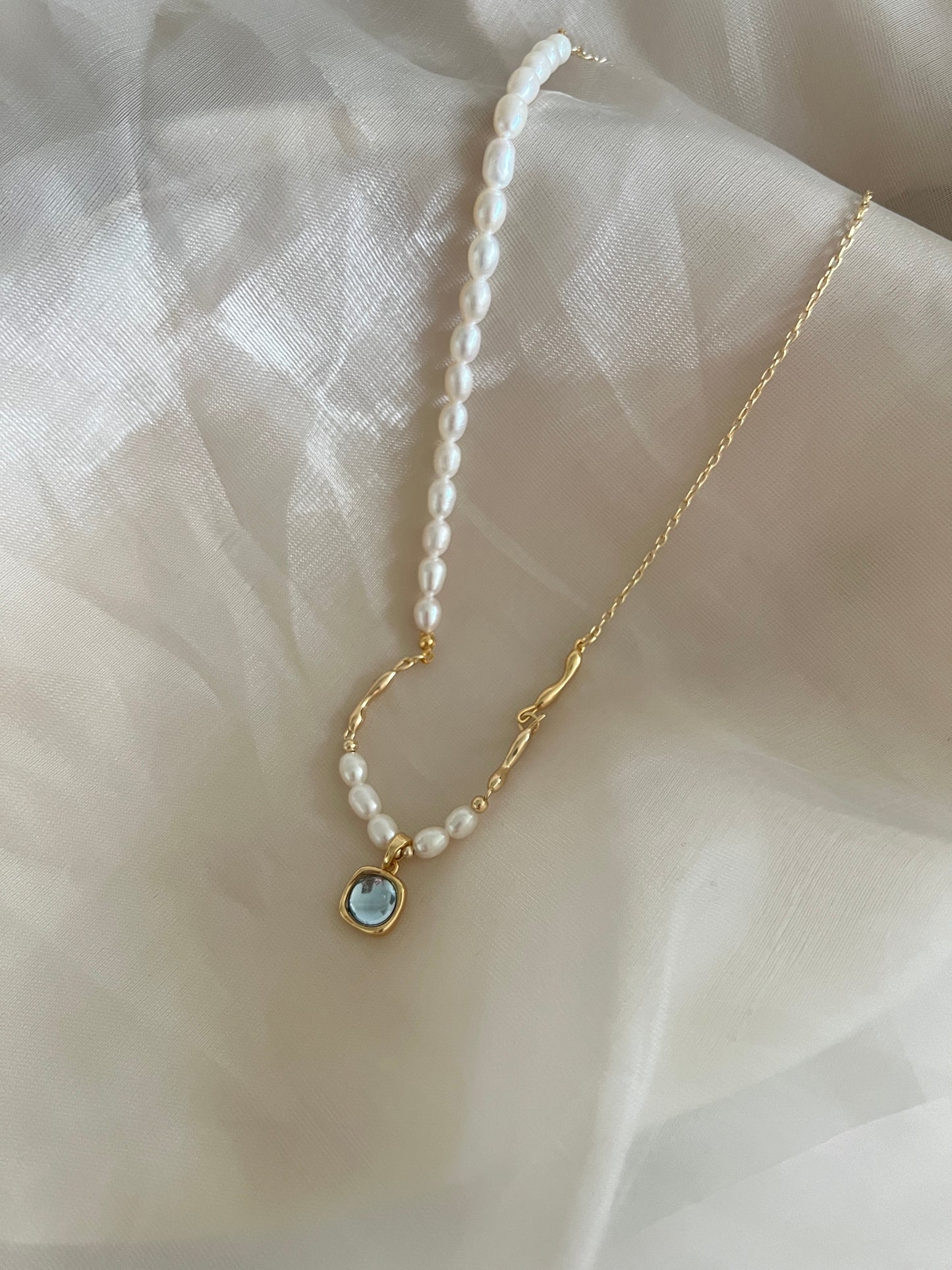 Blue Lagoon Freshwater Pearl Necklace