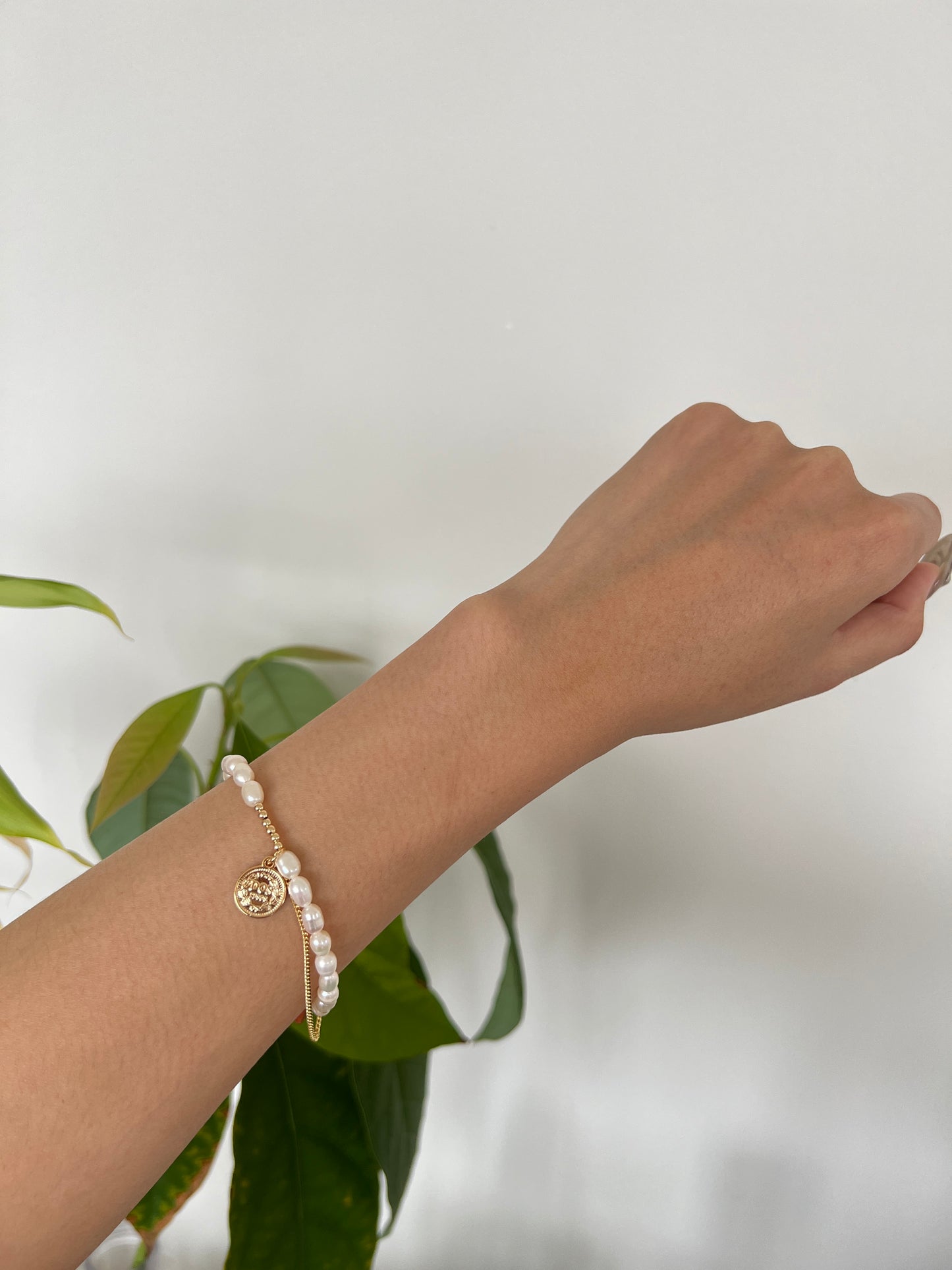 Coin Freshwater Pearl Bracelet