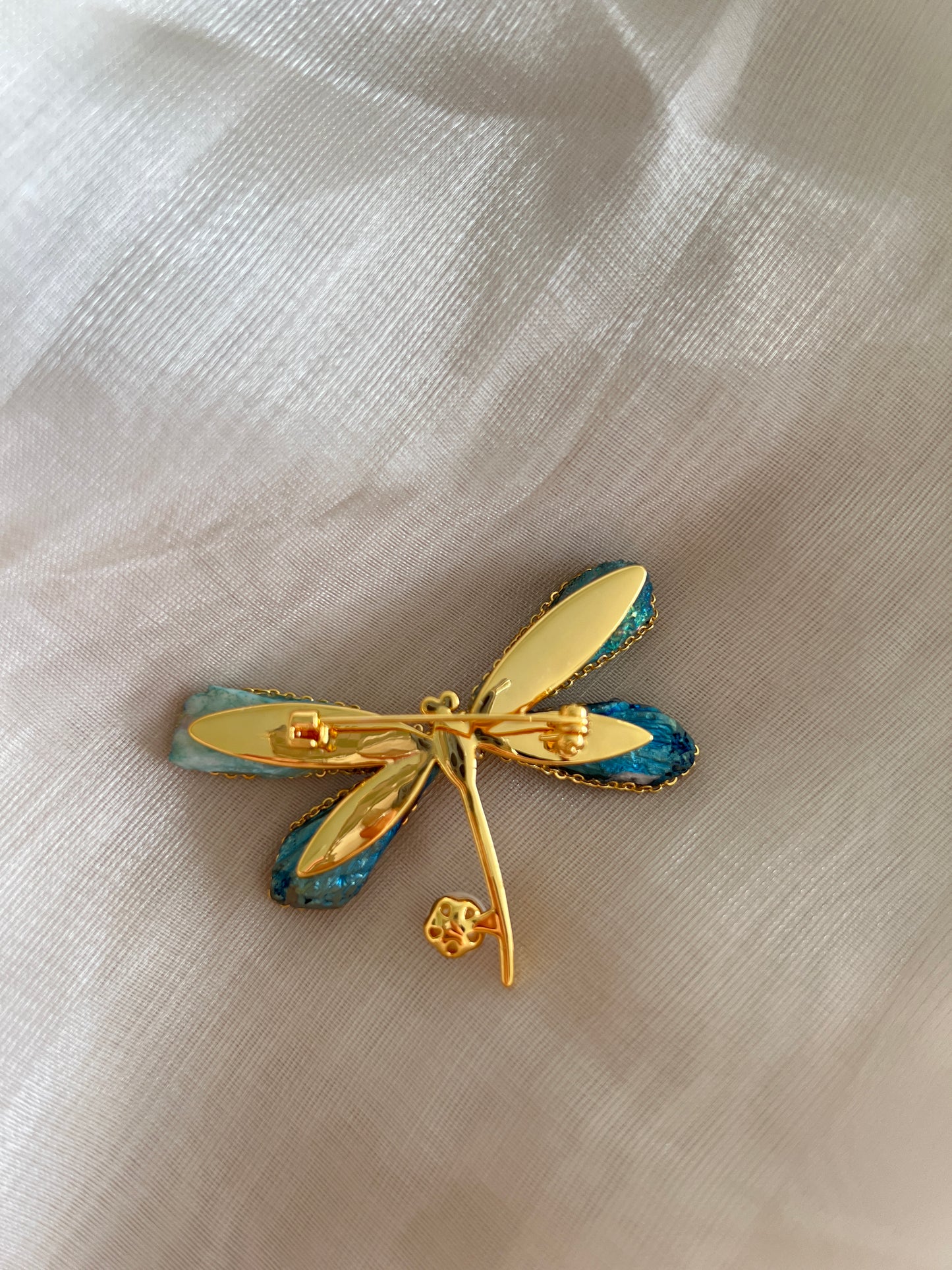 Blue Dragonfly Brooch