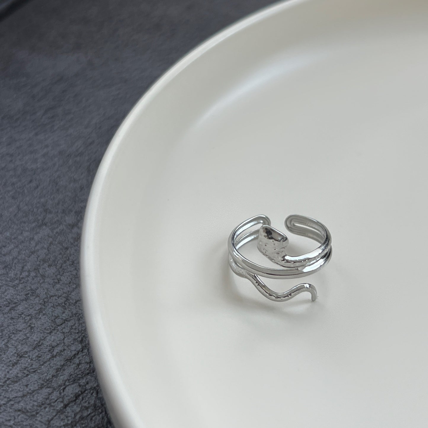 Snake silver Ring