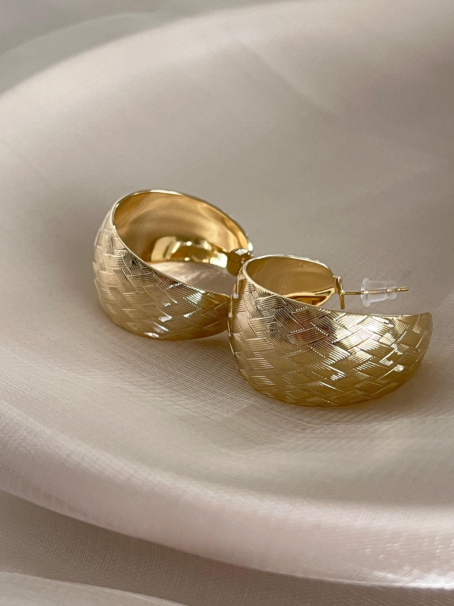 Golden Thick Chunky Hoops