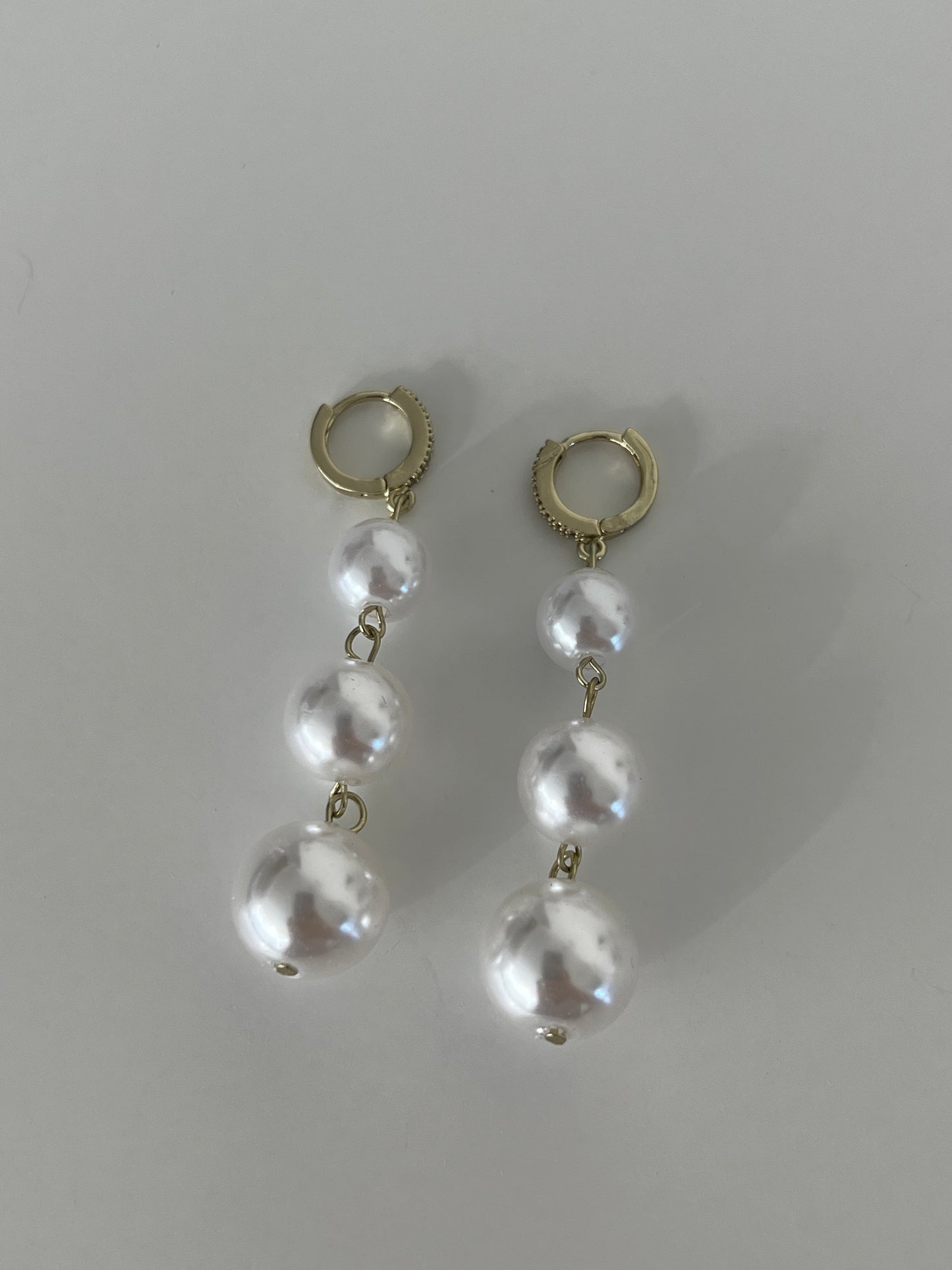 Long-chain Freshwater Pearl earrings