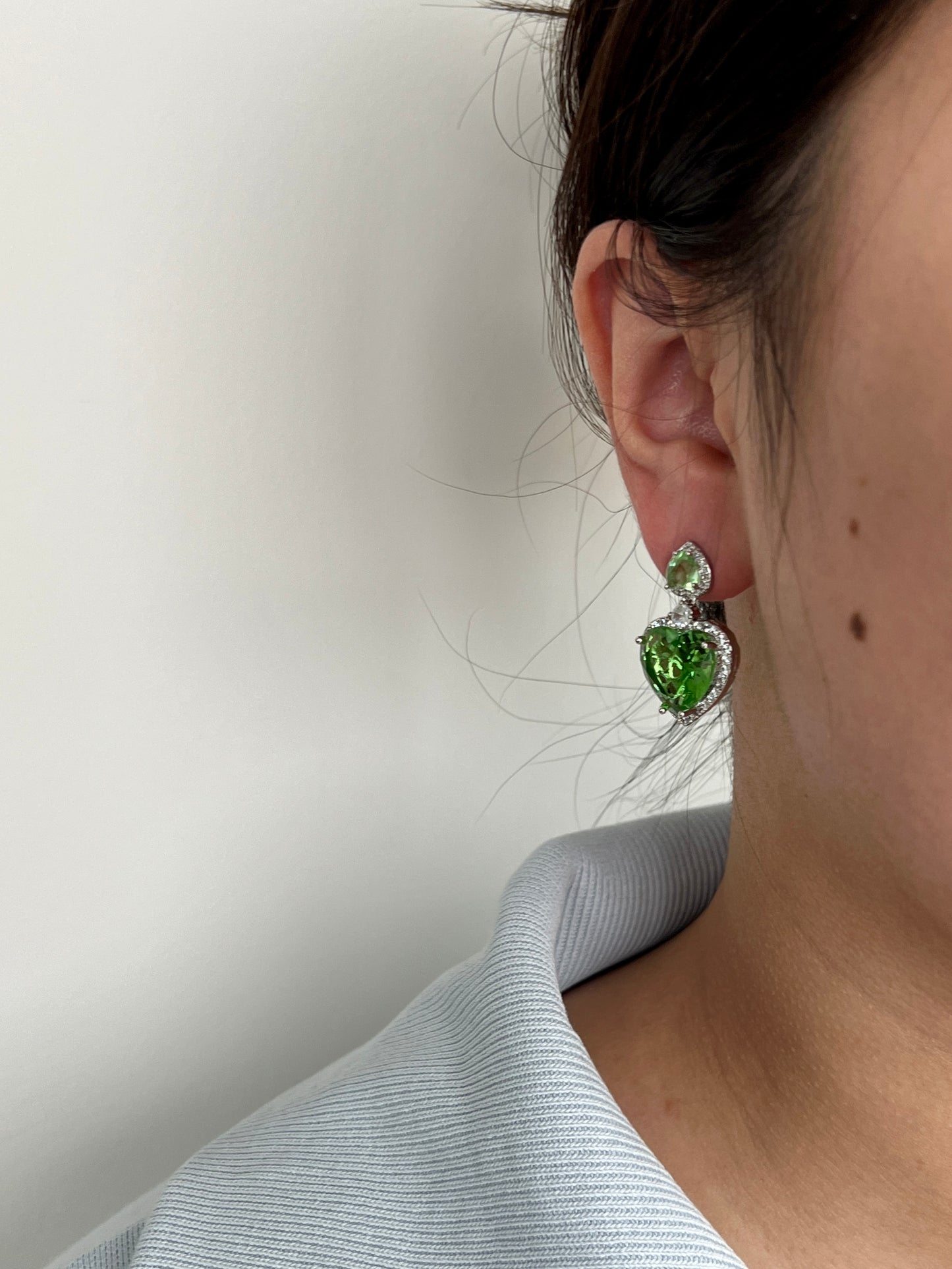 Double Jelly heart Earring