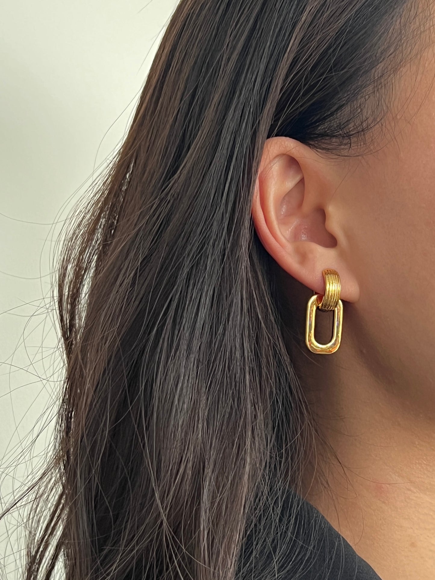 Minimalist Locket Hoop Earrings