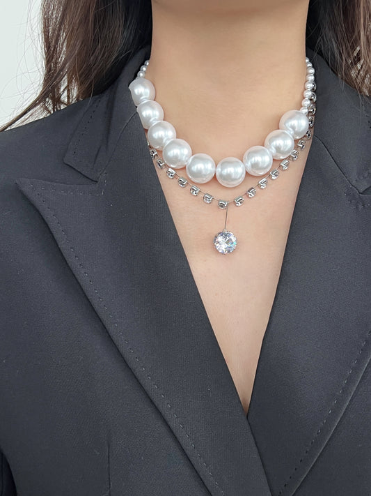 Pearl Diamond Necklace