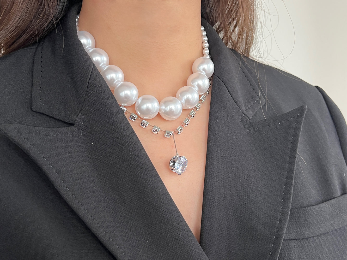 Pearl Diamond Necklace