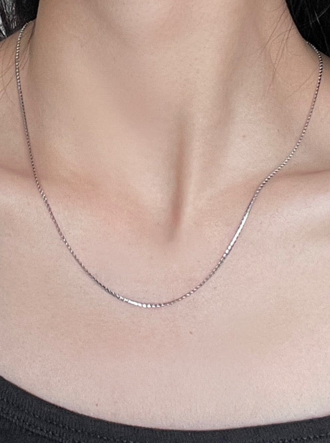 Serpentine Thin Snake Bone Necklace